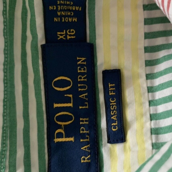 Polo by Ralph Lauren Multicolor Striped Casual Button Down Shirt - Picture 6 of 8